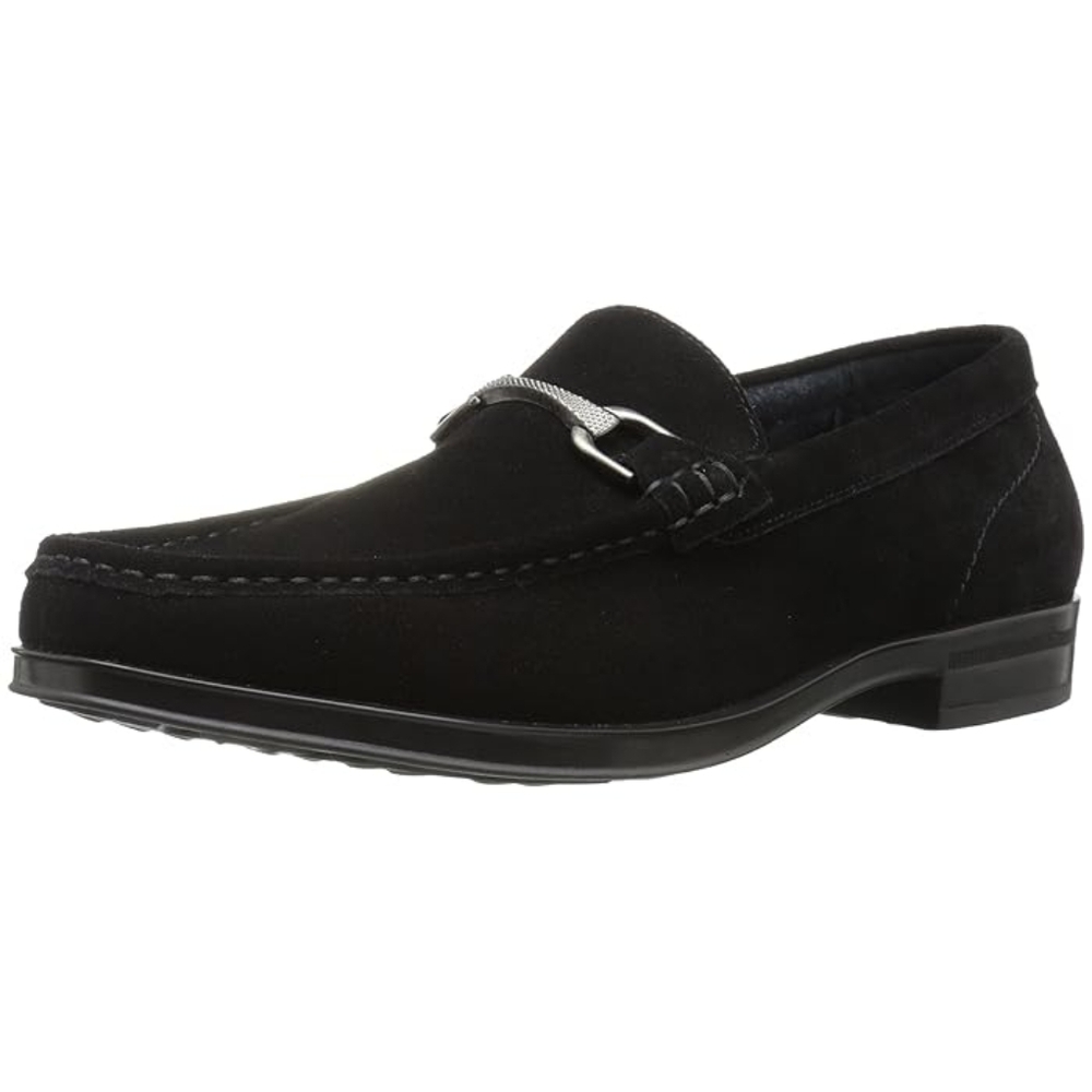Stacy Adams Black Slip-On Loafers with Timeless Elegance